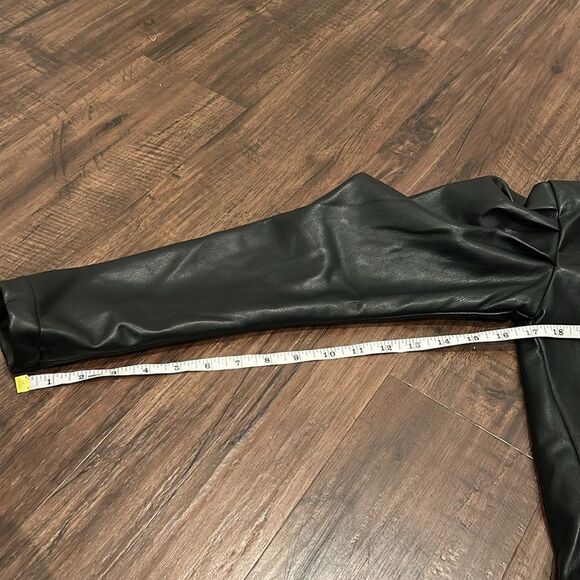 FBZ Black Faux Leather Jacket, Girls Size Large - Picture 11 of 12